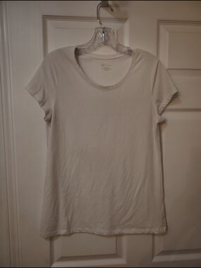 NOBO Women's Short Sleeve Scoop Neck Tee - Cream
